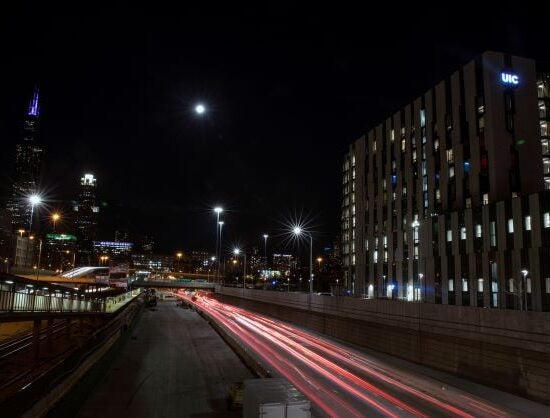 ARC at night with traffic lights